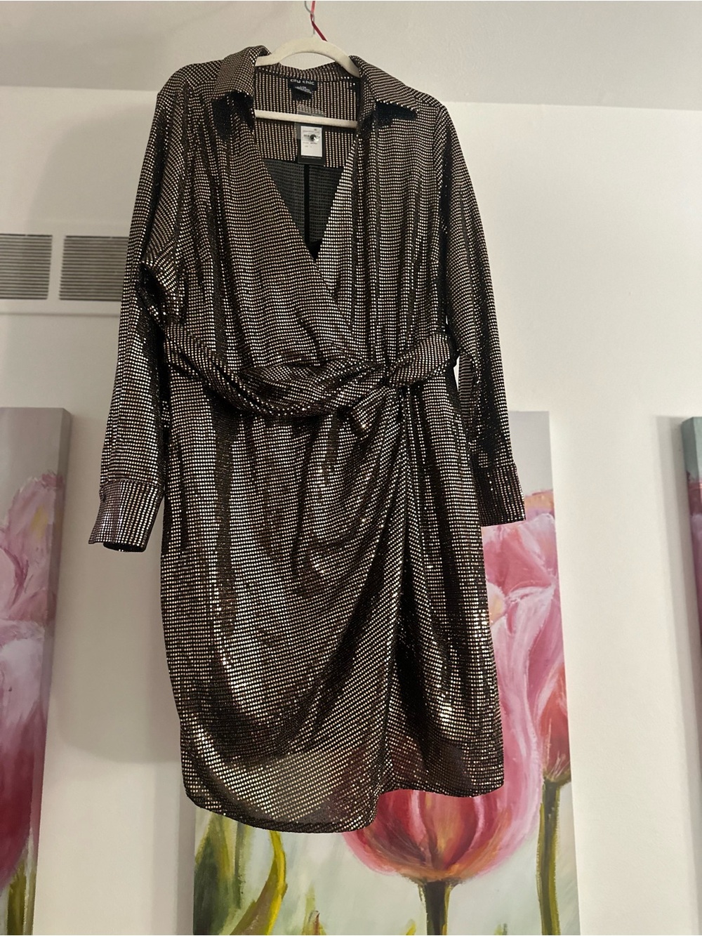 Marvelous City Chic Gold Sequin Blazer
